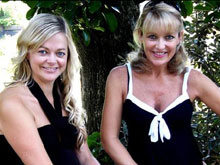 Nerida Lister of 'Dancing with the Stars' pictured with Psychologist Sara Chatwin, discussing motherhood and family life.